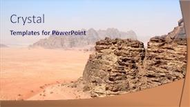  Presentation with sand dunes - Slide set with beautiful-landscape-with-sand-dunes background and a sky blue colored foreground