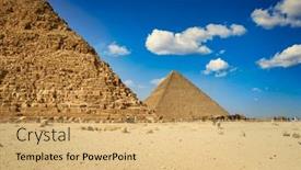  Presentation with egypt pyramid - PPT theme consisting of beautiful-landscape-with-the-great background and a  colored foreground