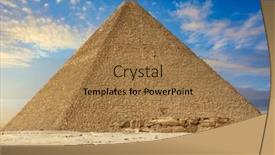  Presentation with egypt pyramid - Theme with beautiful-landscape-with-the-great background and a coral colored foreground