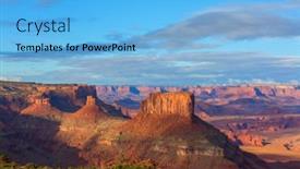  Presentation with beautiful landscapes - Cool new presentation with beautiful-landscapes-in-canyonlands-national backdrop and a light blue colored foreground