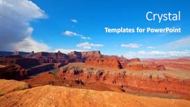  Presentation with beautiful landscapes - PPT theme enhanced with beautiful-landscapes-in-canyonlands-national background and a teal colored foreground