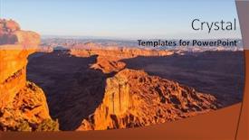  Presentation with utah - PPT theme with beautiful-landscapes-in-canyonlands-national background and a light blue colored foreground