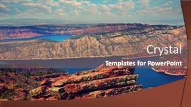  Presentation with beautiful spanish landscape costa blanca - Slide set with beautiful-landscapes-in-flaming-gorge background and a coral colored foreground