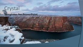  Presentation with recreation - Presentation theme featuring beautiful-landscapes-in-flaming-gorge background and a light blue colored foreground