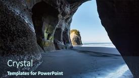  Presentation with inspiring - Beautiful presentation featuring beautiful-landscapes-it-the-ocean backdrop and a ocean colored foreground