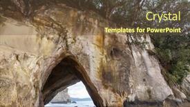  Presentation with inspiring - Slide deck consisting of beautiful-landscapes-it-the-ocean background and a tawny brown colored foreground