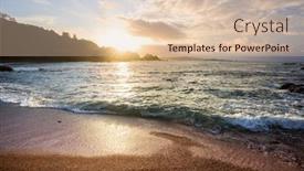  Presentation with inspiring - Presentation design having beautiful-landscapes-it-the-ocean background and a lemonade colored foreground