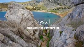  Presentation with beautiful landscapes - Theme having beautiful-landscapes-on-the-carian background and a gray colored foreground