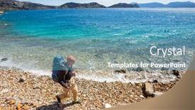  Presentation with beautiful landscapes - PPT theme enhanced with beautiful-landscapes-on-the-carian background and a teal colored foreground