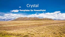  Presentation with beautiful landscapes - Cool new PPT theme with beautiful-landscapes-on-the-road backdrop and a teal colored foreground