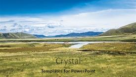  Presentation with beautiful landscapes - Theme enhanced with beautiful-landscapes-on-the-road background and a gold colored foreground