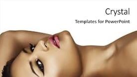  Presentation with tan - PPT layouts consisting of beautiful latin model with tan background and a white colored foreground