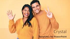  Presentation with latin kings gang - Amazing presentation theme having beautiful-latin-young-couple-wearing backdrop and a yellow colored foreground
