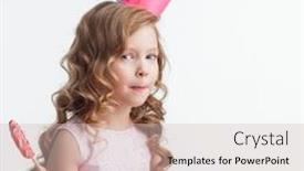  Presentation with princess - Theme enhanced with beautiful-little-candy-princess-girl background and a soft green colored foreground