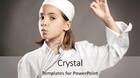  Presentation with cooking chef - Amazing PPT layouts having children job - beautiful little chef cooking backdrop and a light gray colored foreground