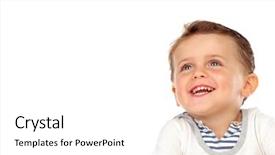  Presentation with 4 years old children and doctor - Colorful PPT theme enhanced with beautiful little child two years backdrop and a white colored foreground