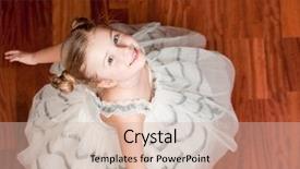  Presentation with prince princess fairy - Presentation theme with beautiful little dancer in princess background and a soft green colored foreground