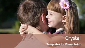  Presentation with father - Colorful presentation theme enhanced with glass of soy milk with spoon on wooden floor backdrop and a soft green colored foreground