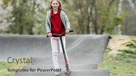  Presentation with extreme - Presentation featuring beautiful-little-girl-rides background and a light gray colored foreground