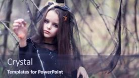  Presentation with hair dress - Colorful presentation theme enhanced with hair dressed in a witch backdrop and a navy blue colored foreground