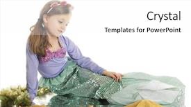  Presentation with mermaid - Audience pleasing slide deck consisting of beautiful little mermaid relaxed backdrop and a white colored foreground