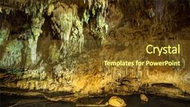  Presentation with cave - Audience pleasing presentation theme consisting of beautiful lod cave in sappong northern thailand backdrop and a tawny brown colored foreground