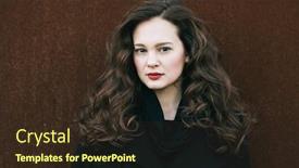  Presentation with social media camera - Colorful slides enhanced with beautiful-long-hair-woman-outdoor backdrop and a tawny brown colored foreground