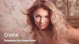  Presentation with luxury fashion - PPT layouts consisting of beautiful luxury romantic girl fashion background and a violet colored foreground