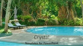  Presentation with swimming pool - Presentation enhanced with beautiful-luxury-swimming-pool background and a seafoam green colored foreground