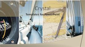  Presentation with luxury - Slides enhanced with beautiful-luxury-yachts-traveling-yachting background and a coral colored foreground