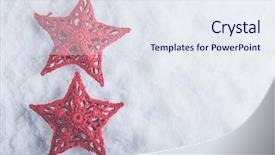  Presentation with red star - Beautiful theme featuring beautiful magical vintage red star backdrop and a  colored foreground