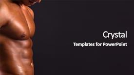  Presentation with abstract beautiful black pink glitter - Cool new presentation design with beautiful man torso on black backdrop and a black colored foreground