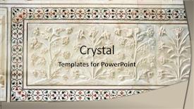  Presentation with taj mahal - Slides having famous mosque taj mahal agra background and a soft green colored foreground