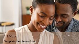  Presentation with african american black couple - Theme having beautiful-mature-woman-with-affectionate background and a coral colored foreground