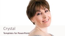  Presentation with beautiful 3d - Beautiful slide set featuring beautiful-mature-woman backdrop and a sky blue colored foreground