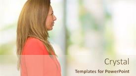  Presentation with business profile - Audience pleasing PPT layouts consisting of beautiful middle age business adult woman over isolated background looking to side relax profile pose with natural face with confident smile backdrop and a lemonade colored foreground
