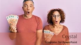  Presentation with couple - PPT layouts consisting of beautiful-middle-age-couple-holding background and a red colored foreground