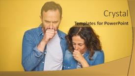  Presentation with denim - Slides with beautiful-middle-age-couple-together background and a yellow colored foreground