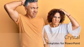  Presentation with together - Audience pleasing PPT layouts consisting of beautiful-middle-age-couple-together backdrop and a coral colored foreground