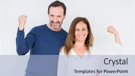  Presentation with power love - Presentation having confident and proud of power background and a light blue colored foreground