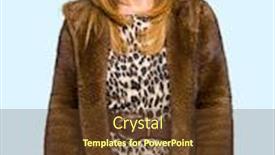  Presentation with beautiful flower elegant - Audience pleasing presentation consisting of beautiful middle age elegant woman wearing mink coat puffing cheeks with funny face mouth inflated with air crazy expression backdrop and a tawny brown colored foreground