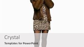  Presentation with sadness - Amazing theme having beautiful middle age elegant woman wearing mink coat tired hands covering face depression and sadness upset and irritated for problem backdrop and a light gray colored foreground