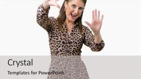  Presentation with rich - Slide set featuring beautiful middle age mature rich background and a  colored foreground