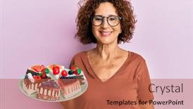  Presentation with black women beautiful woman - Slide deck enhanced with beautiful-middle-age-mature-woman background and a red colored foreground