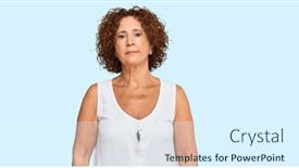  Presentation with simple - Amazing presentation having beautiful-middle-age-mature-woman backdrop and a sky blue colored foreground