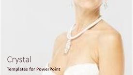  Presentation with aged care - PPT theme having beautiful middle aged woman beauty care background and a lemonade colored foreground