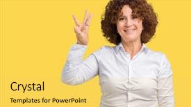  Presentation with businees - Amazing PPT theme having beautiful middle ager senior businees backdrop and a  colored foreground