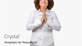  Presentation with businees - Slides with beautiful middle ager senior businees woman over isolated background begging and praying with hands together with hope expression on face very emotional and worried asking for forgiveness religion background and a white colored foreground