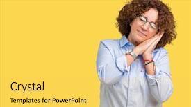  Presentation with businees - Slide set enhanced with beautiful middle ager senior businees background and a  colored foreground