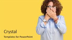  Presentation with businees - Beautiful presentation featuring beautiful middle ager senior businees backdrop and a  colored foreground